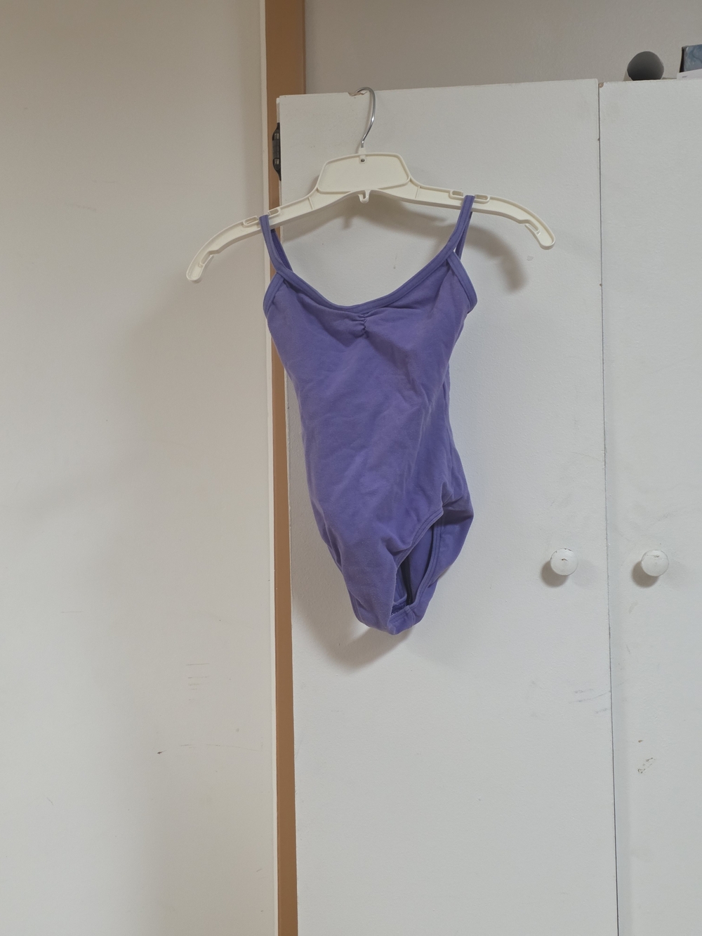 Motionwear Purple Lavender Dance Leotard with Thin Straps